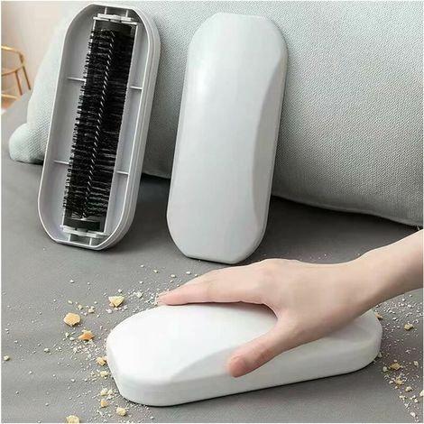 royaluxe -Brosse à Débris, Ramasse Miettes de Table Manuel Blanche, Ramasse Miette de 20 cm, Fort Pouvoir de Nettoyage, Convient au Nettoyage des Cheveux, des Débris, des Restes de Papier (1/5)