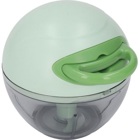 Hachoir à ail manuel multifonctionnel mini hachoir à ail à ficelle, robot culinaire pour la maison, vert jade (1/5)