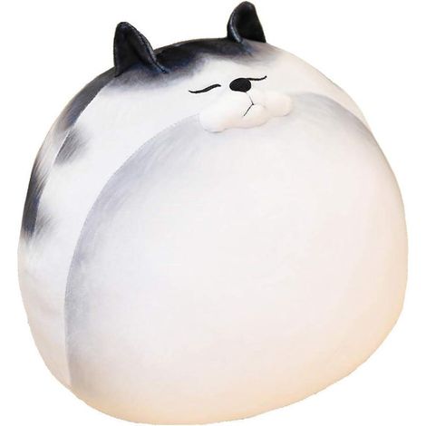Peluche Chat, Coussin Chat en Peluche, Oreiller à Câliner, Peluche Chat Chubby Blob, 30 cm (1/5)
