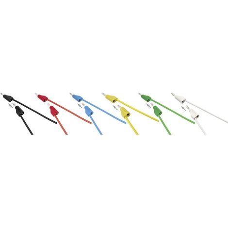 VOLTCRAFT MSB-300 KIT puntali Spina a banana 4 mm Spina a banana 4 mm 0.50 m 12 pz. (1/5)