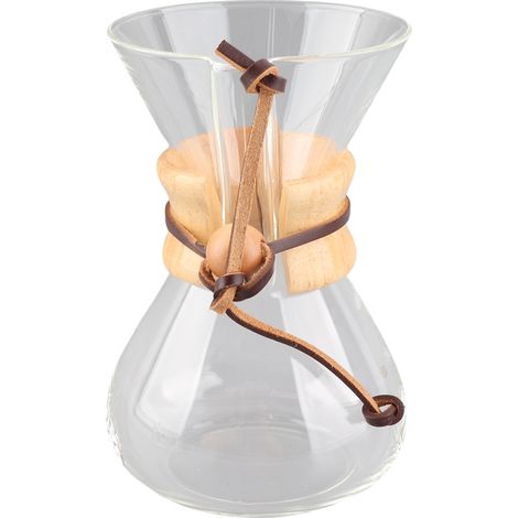 Kaffeekanne 400 ml, hitzebeständiges Borosilikatglas, geeignet für Handfilterkaffee zu Hause (1/5)