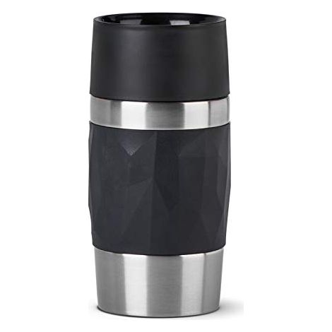 Thermos Emsa Travel Mug Compact 300ml in Acciaio inossidabile/Nero [N2160100Â� ] (1/4)