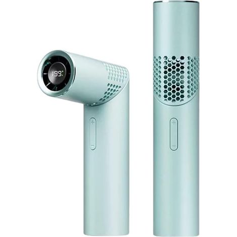 Tragbarer Handventilator – 199 Geschwindigkeitsstufen, stufenlose Regelung, 90°-Drehung – Für Zuhause und Büro – Hellgrüner, leistungsstarker Mini-Ventilator (1/3)