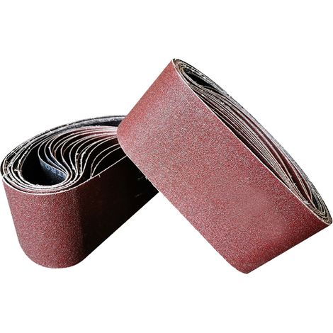 Bandes abrasives 30340mm (1.18x13.38 pouces) 10 pièces (grains 60/60/80/120/240/320/400/600/800/1000, une pour chaque type) Mini ponceuse à bande à usage domestique (1/5)