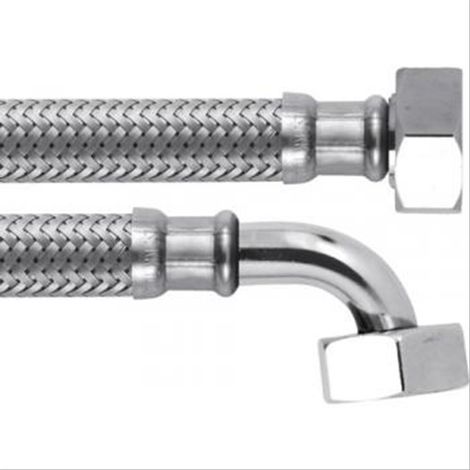 Flexible sanitaire FF 3/4 coudé longueur 150cm (65l/min) Le lot de 10