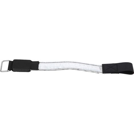 Outdoor-Nachtlauf-Armbandleuchte mit wiederaufladbarem LED-Gitterlicht und reflektierendem Gitterband, weiß (1/5)