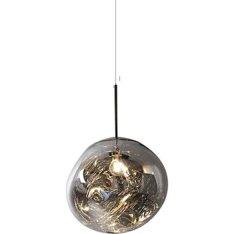 Suspension lumineuse moderne en forme de lave, idéale pour une boutique de vêtements créative, un bar, un bureau, une villa, un duplex, un salon, une salle à manger ou un escalier. (1/5)