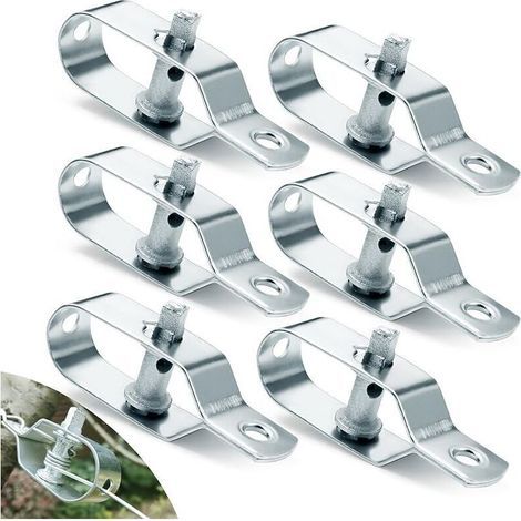 6 Pièces Tendeur Cable Tendeur Grillage Acier Galvanisé Tendeur Fil a Linge 95mm Tendeur Cloture pour Fil de Fer Grillage Cloture Grillage a Mouton Fil Barbelé Corde à Linge Cable INOX (1/4)