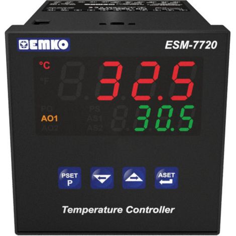 Emko ESM-7720.2.20.0.1/01.02/0.0.0.0 2-Punkt, P, PI, PD, PID Temperaturregler Pt100, J, K, R, S, T -