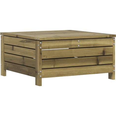 Repose-pied de jardin,Tabouret de jardin avec coussin bois de pin imprégné CFW51704 (1/5)