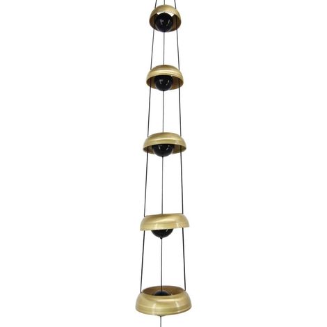 Campanillas de viento de cobre, campanillas de viento Feng Shui para la decoración de patios exteriores, una gran campanilla de viento conmemorativa. (1/5)