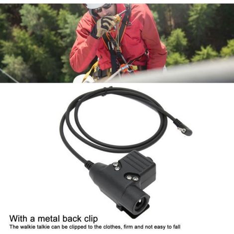 Adaptateur Casque 2,5 mm - 1 Broche - Fonction PTT - Compatible Radios Portatives - 1 Pièce (1/3)
