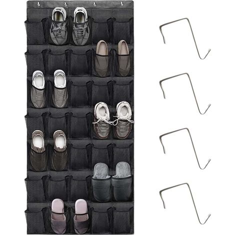 Organisateur à suspendre, 35 compartiments, Organisateur au-dessus de la porte pour chaussures, Rangement pour chaussures à suspendre, Sac de rangement à suspendre, Organisateur pour chaussures, Suspe (1/5)