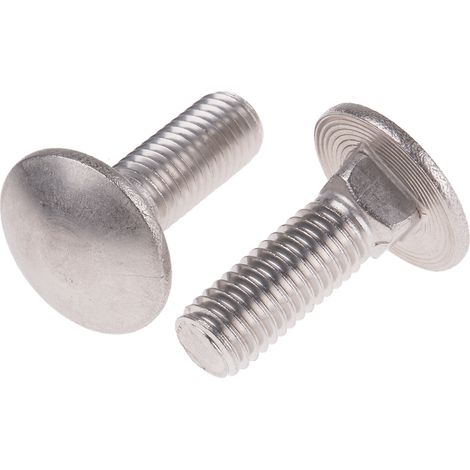 Boulon Acier Inoxydable, Brut, M10 x 30mm ( Prix pour Sachet de 25 )