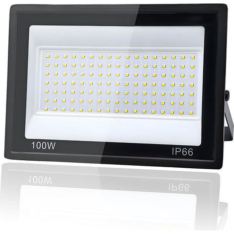 2 Pièces Projecteur LED Extérieur 300W, 1M Câble Blanc Froid 6500K Projecteur LED, Spot led Extérieur IP66 Étanche, pour Jardins, Terrasses, Cours, Balcons, Parcs, Garages, Usines, Carré
