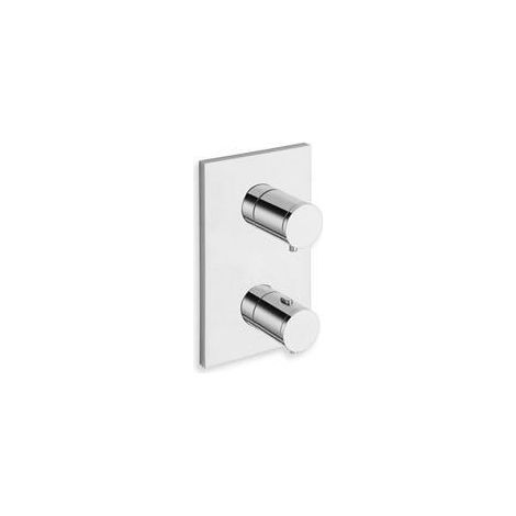 FACADE EXTERNE TRIVERDE THERMOSTATIQUE LAITON 1 SORTIE CHROME - CRISTINA ONDYNA XT85151 (1/2)