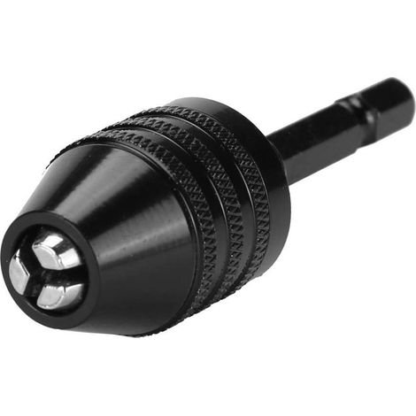 Mandrin de 6,5 mm, Tournevis électrique à Tige hexagonale Adaptateur de mandrin de Forage Convertisseur à Changement Rapide utilisé pour Les Outils pneumatiques (H01455)