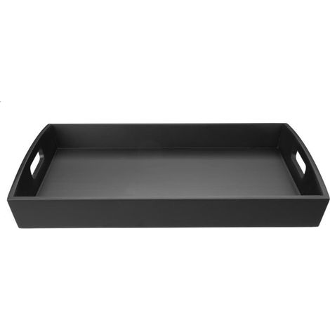Grand plateau de service en bambou noir 510x350mm - Ref DP883 - Olympia (1/5)