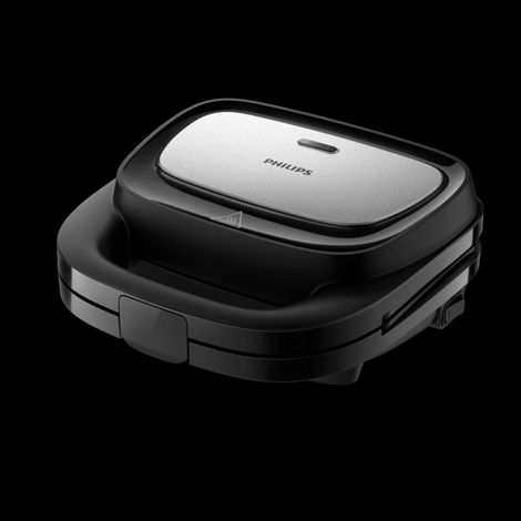 Sandwichera Philips SERIE 5000 Negro/Plateado 750 W
