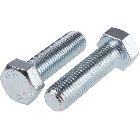 Vis à tête hexagonale, Acier Passivé, zinc, M20 x 70mm ( Prix pour Sachet de 10 )