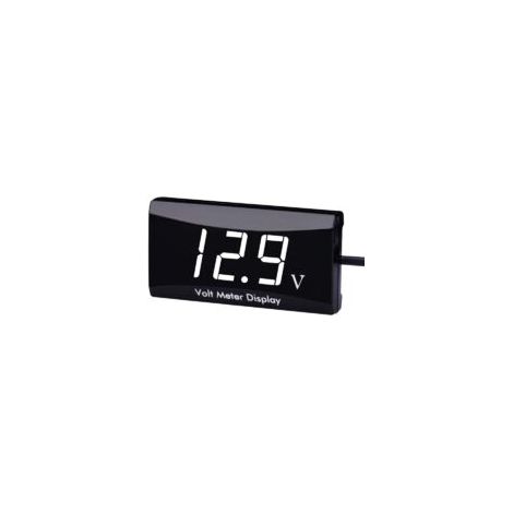 1 wasserdichtes digitales 12-V-Gleichstromvoltmeter mit LED-Anzeige für Auto und Motorrad - Crezuo