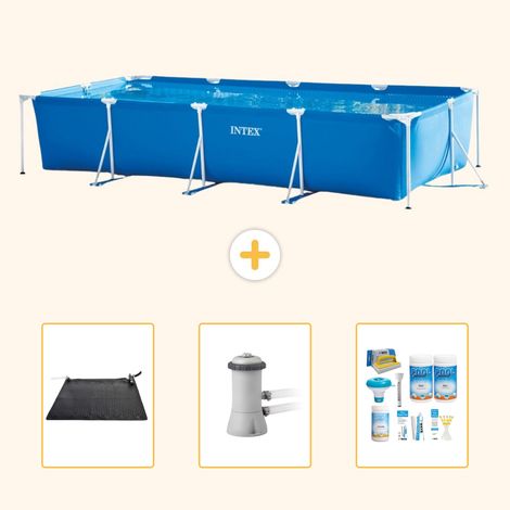 Intex Piscine Tubulaire Rectangulaire - 450x220x84 cm - 4-pièces  S22362 (1/5)