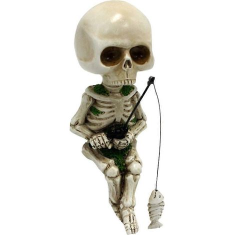 Gartenschädelskulptur, Schreibtisch-Skelett-Ornament, Halloween-Party-Geschenke