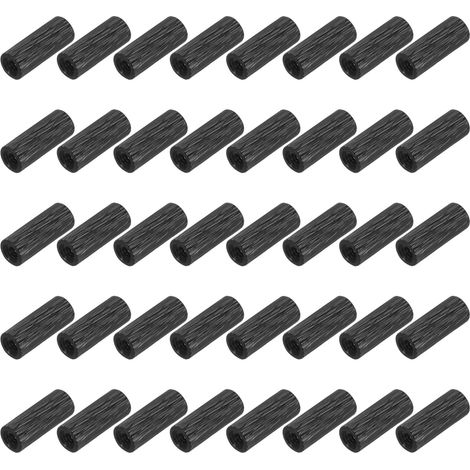 50Pcs M2 x 10mm Entretoise Moleté Aluminium Boulon Manchon Noir (1/5)