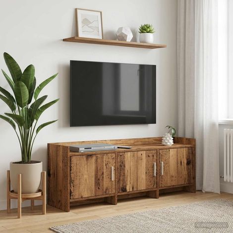 vidaXL Meuble TV 130 x 33 x 47 cm Bois ancien Bois d'ingénierie (1/5)