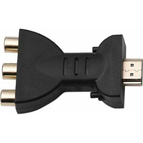 1 adaptateur HDMI vers AV rouge, blanc et jaune (1/4)
