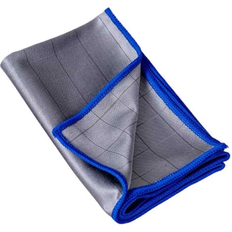 Chiffon Carbone - Chiffon Microfibre Pour Vitres - Nettoyage Sans Trace Pour Vitres Automobiles Et Surfaces Lisses - 40 x 40 cm - Lot De 2 (1/5)