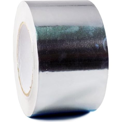 Ruban adhésif en aluminium résistant aux hautes températures – idéal pour la réparation de conduits, etc. – 1 rouleau, 4.5 cm x 20 mètres