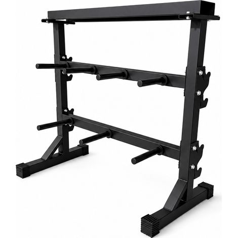 Soporte Para Mancuernas Y Barras 300 Kg Rack Para Gimnasio En Casa (1/5)
