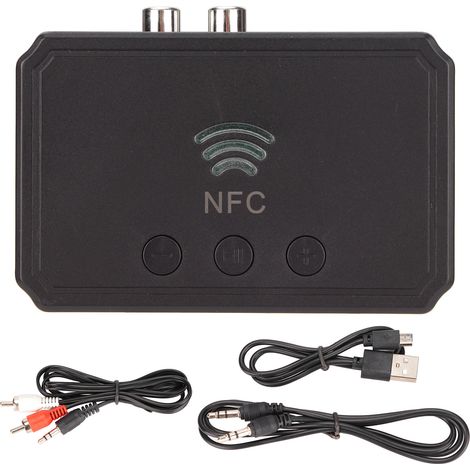 Récepteur Bluetooth 5.0 T36 NFC, adaptateur de bureau multifonction avec interface AV 3.5mm (1/5)