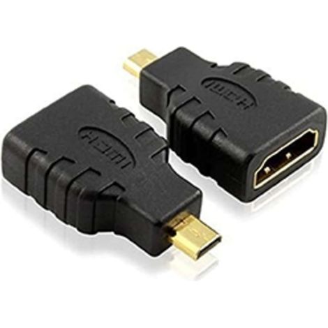 Adattatore Spina Hdmi Micro (Tipo D) A Presa Hdmi (19Pin) Dorato