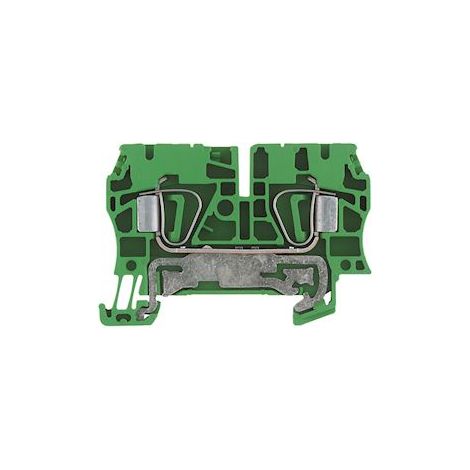 bloc de jonction - a ressort - 4 mm2 - 480a - vert / jaune - weidmuller 1632080000