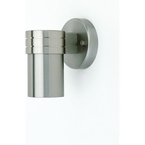 BRILLIANT lampe Hanni LED applique murale d'extérieur 1 lumière acier inoxydable 1x LED-PAR51, GU10, lampe à réflecteur LED 3W incluse, (250lm, 3000K) Échelle A ++ à E Classe de protection (1/3)
