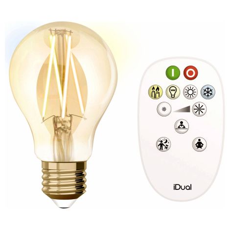 Lutec idual whites led filament a60 806lm AMBER