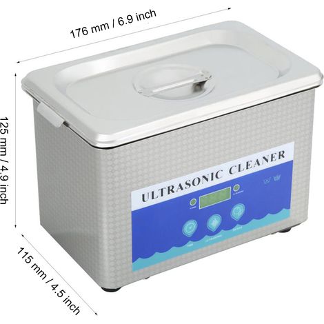 [Nettoyeur Ultrasonique] Mano [800ml Inox] Machine de Nettoyage Haute Performance pour Bijoux Montres et Verres (1/5)