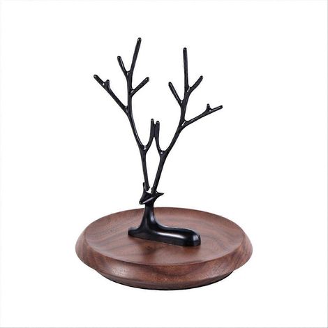 Présentoir à bijoux en forme de renne, organisateur suspendu pour boucles d'oreilles, arbre à bijoux, porte-colliers, support de rangement pour bijoux B (1/5)