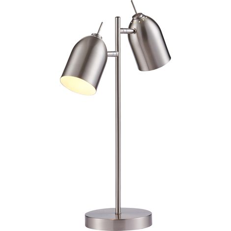 Lampada da tavolo con paralume cromato Teamson Home Mason VN-L00063NB-EU (1/5)