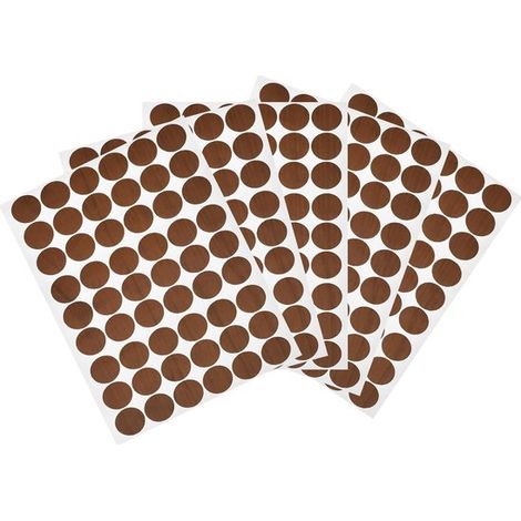 10 Blatt 540 Schraubenlochabdeckungen Durchmesser 21 mm PVC selbstklebend staubdicht geeignet für Holzmöbel Schränke Regale und Kleiderschränke (1/4)