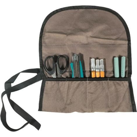 Sac à outils enroulable pour les bricoleurs Porte-outils à accès rapide avec plusieurs poches pour vos projets créatifs (1/4)