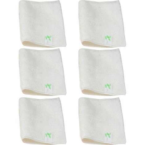 Chiffons en fibres de bois naturelles Simply, lot de 6 torchons à vaisselle, sans odeur (27 x 30 cm), réutilisables (1/5)