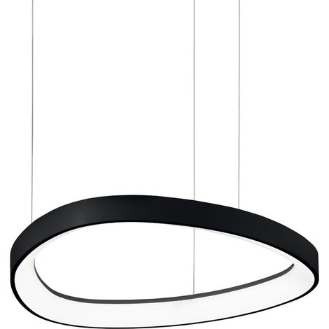 Ideal Lux Sospensione Moderna Gemini 1 luce LED integrato nero metallo (1/3)