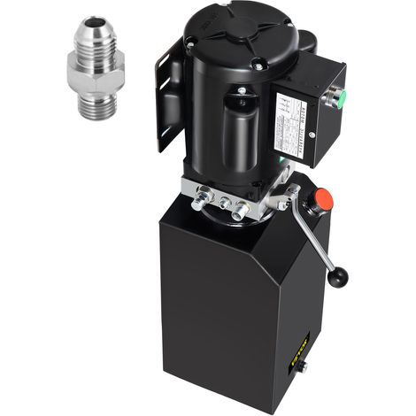 VEVOR Bomba hidráulica 14 L, 220 V, bomba hidráulica electrica de 25,2 kg, con depósito de metal de hierro negro (14 L, bomba hidráulica de doble acción), de alta calidad (1/5)