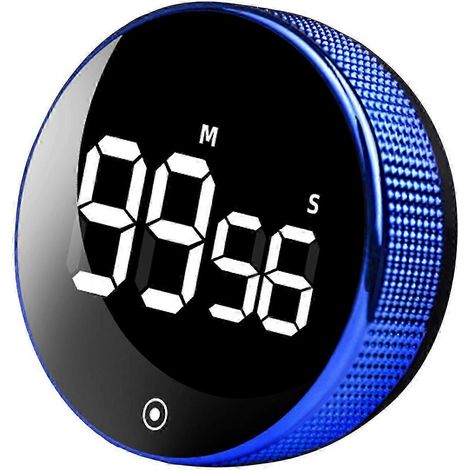 Minuteur numérique LED avec compte à rebours manuel, réveil, chronomètre magnétique, pour la douche. (1/5)