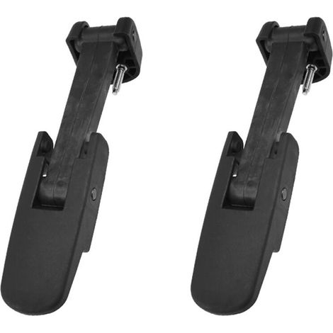 Deux loquets noirs de déverrouillage de capot pour Chevrolet H2 Kodiak - TopKick 2003-2009