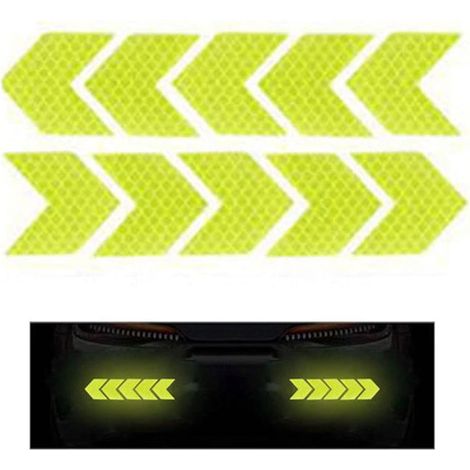 Lot de 10 bandes réfléchissantes multicolores pour voiture, accessoires de protection extérieure pour moto, voiture, réflecteur, autocollants de porte (1/5)