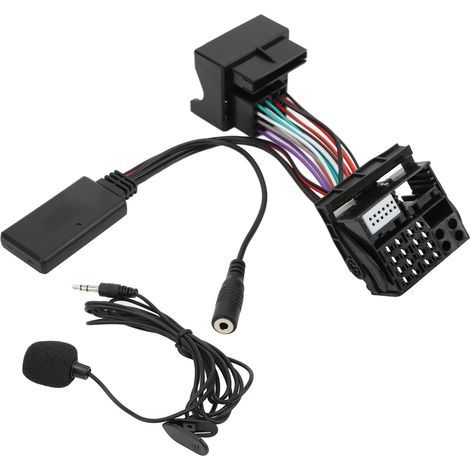 Câble audio AUX, assemblage externe de microphone résistant à la température compatible pour voiture. (1/5)